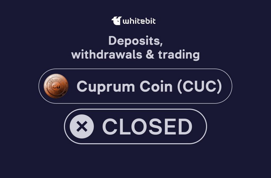 Due to the migration of CUC to the BNB chain, trading on the WhiteBIT exchange is temporarily&nbsp;closed
