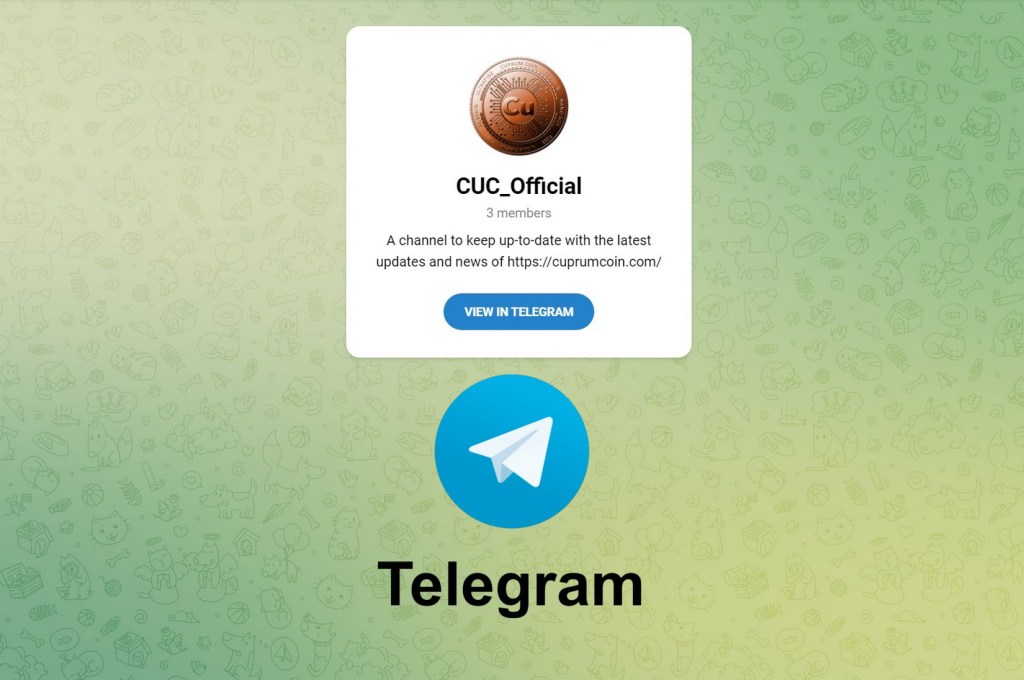 We have created an official Cuprum Coin Telegram group, let’s make a CUC community&nbsp;together